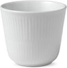 Royal Copenhagen Hvid Riflet Termokop, 26cl