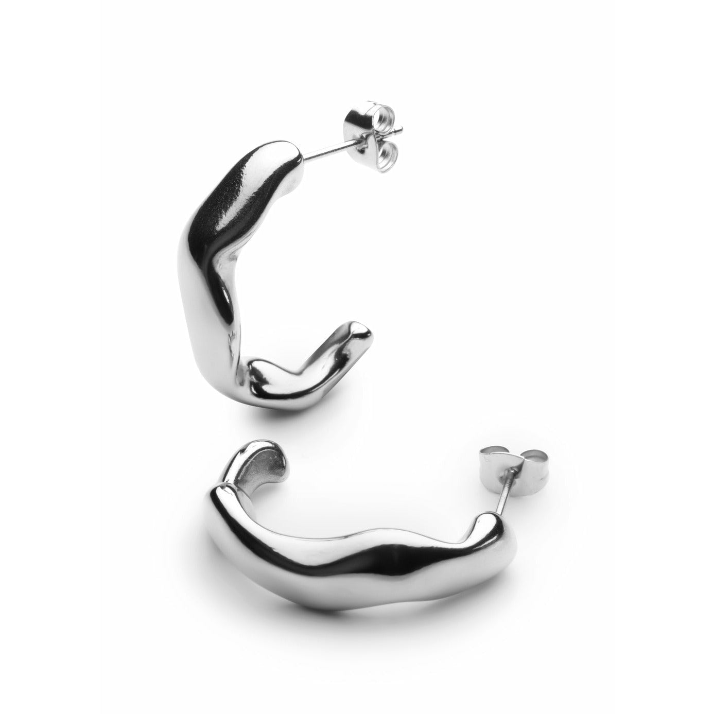 [product_category]-Skultuna Chunky Earrings Polished Steel, ø2,5 Cm-Skultuna-7340037823016-1267-M-SKU-1