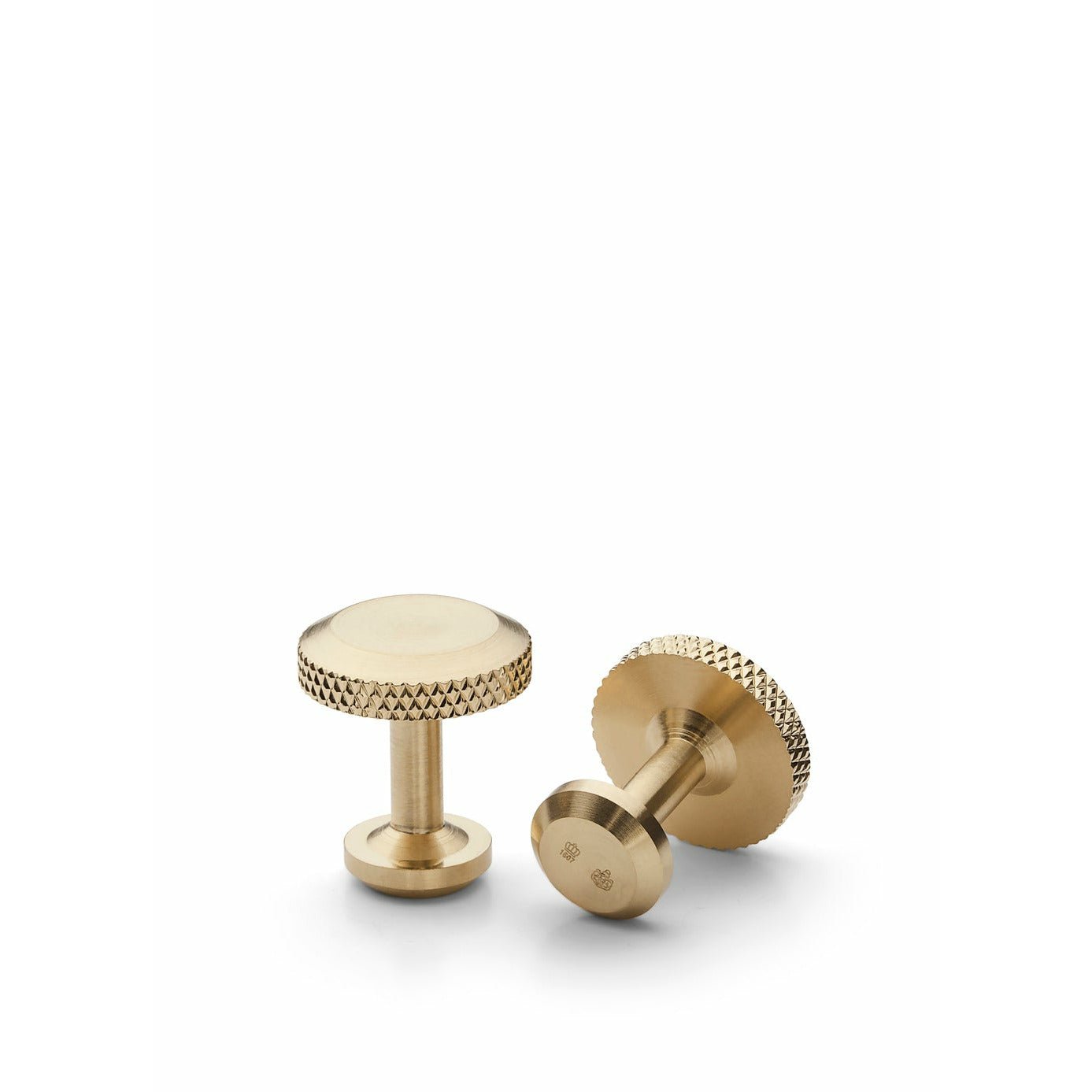 [product_category]-Skultuna Icon Cufflink Model 8 316 L Steel Matt Gold Plated, ø1,7 Cm-Skultuna-7340037816476-1047-1-SKU-1