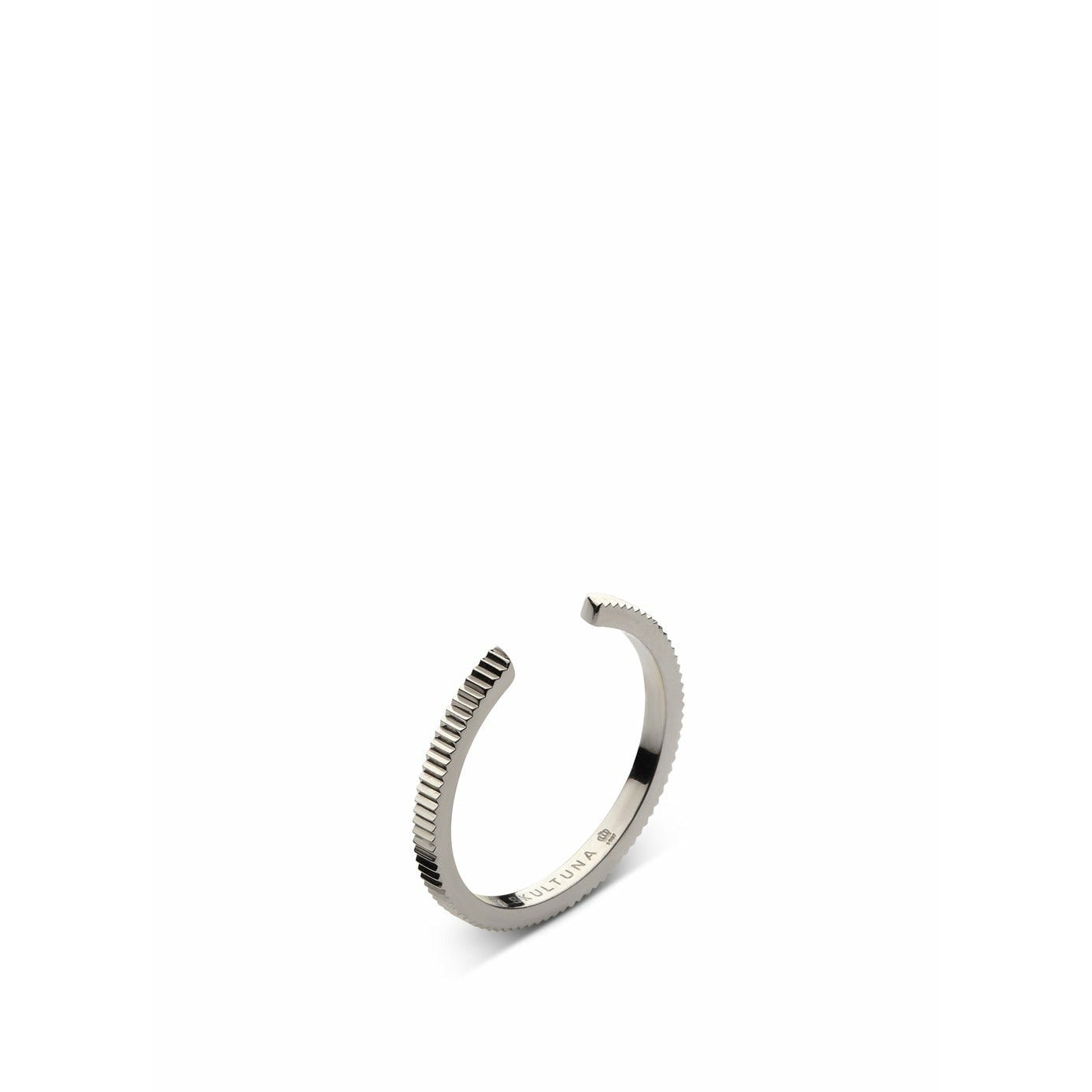 [product_category]-Skultuna Ribbed Thin Ring Small Polished Steel, ø1,6 Cm-Skultuna-7340037818791-1807-S-SKU-1