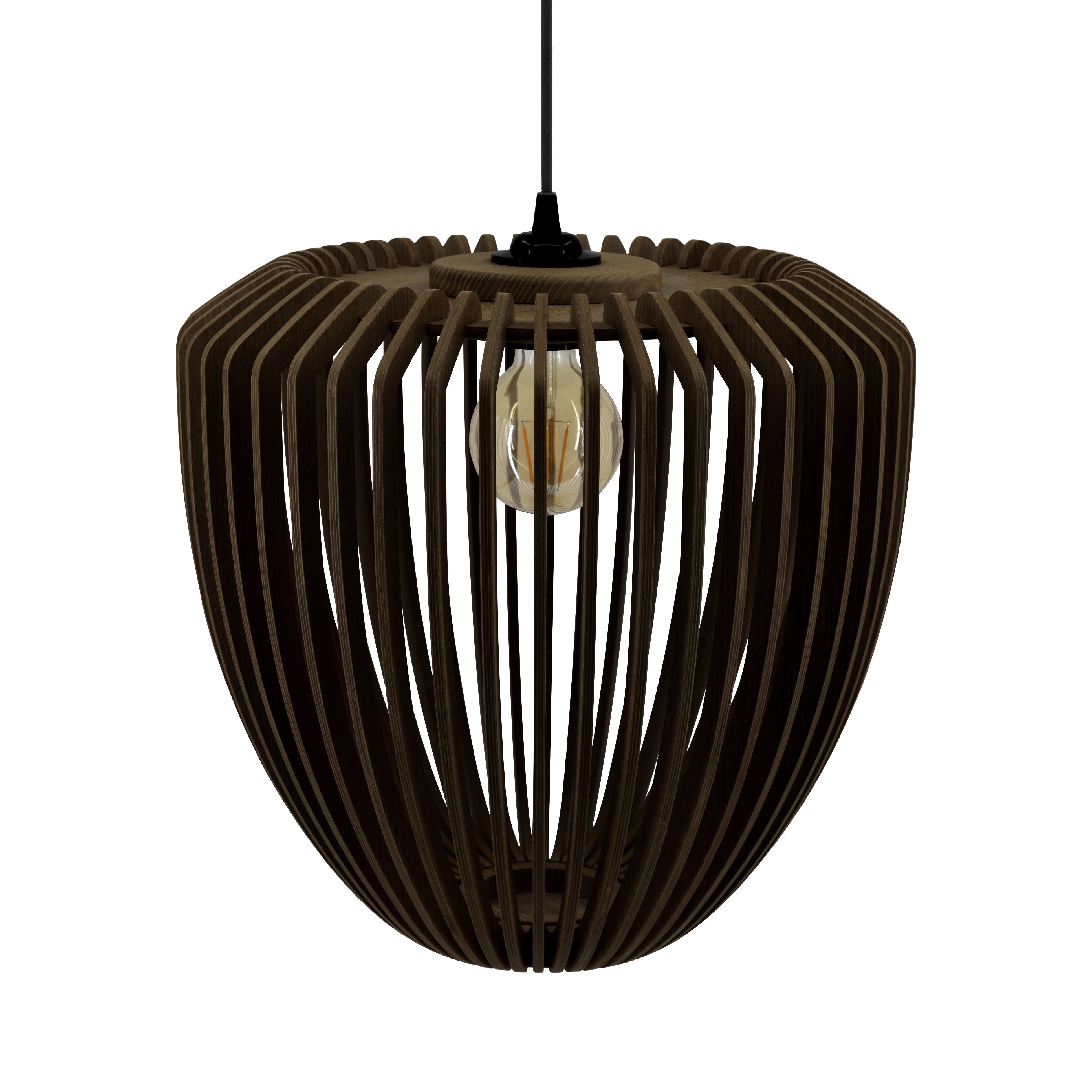 [product_category]-Umage Clava Wood Lampshade, Dark Oak-Umage-5710302022437-2243-UMA-2