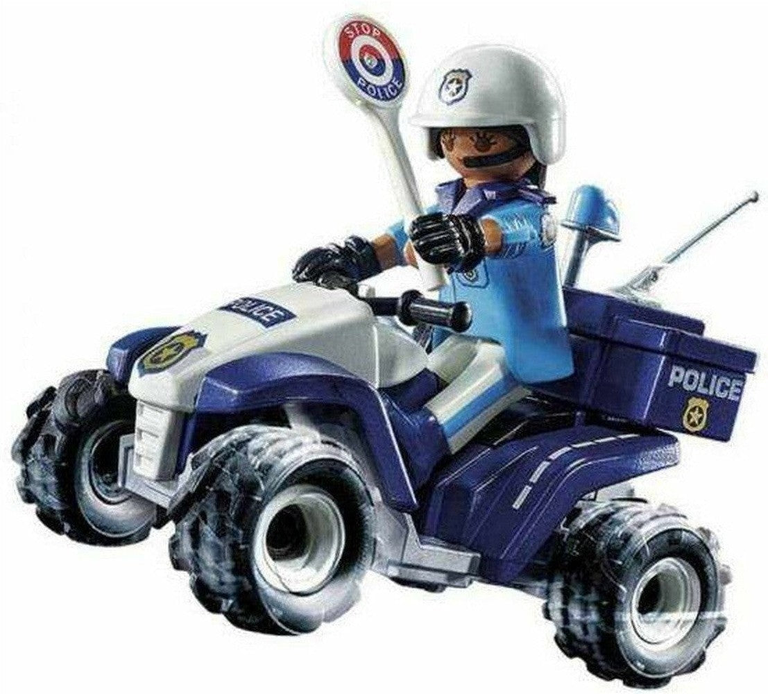 Vehicle Playset Playmobil Speed Quad City Action 71092 Police Officer