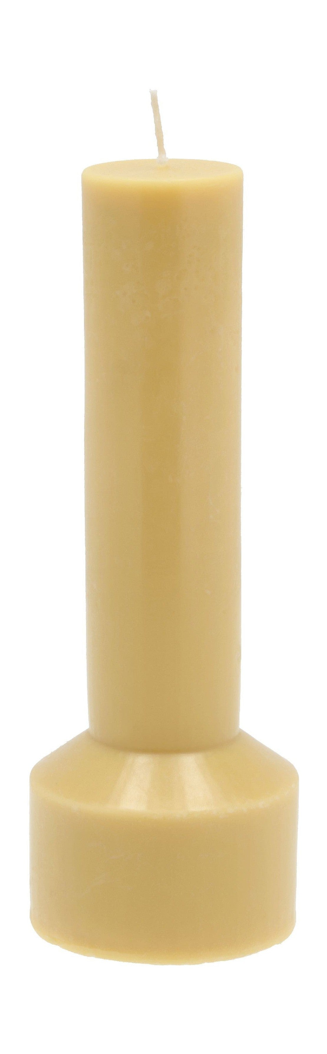 [product_category]-Villa Collection Hvils Pillar Candle ø 7 X 20 Cm, Dusty Yellow-Villa Collection-5722000312505-31250-VIL-1