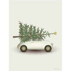 Vissevasse Christmas Tree & Little Car Plakat, 30x40 cm