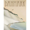 Vissevasse Danmark Klinten Plakat, 50x70 cm