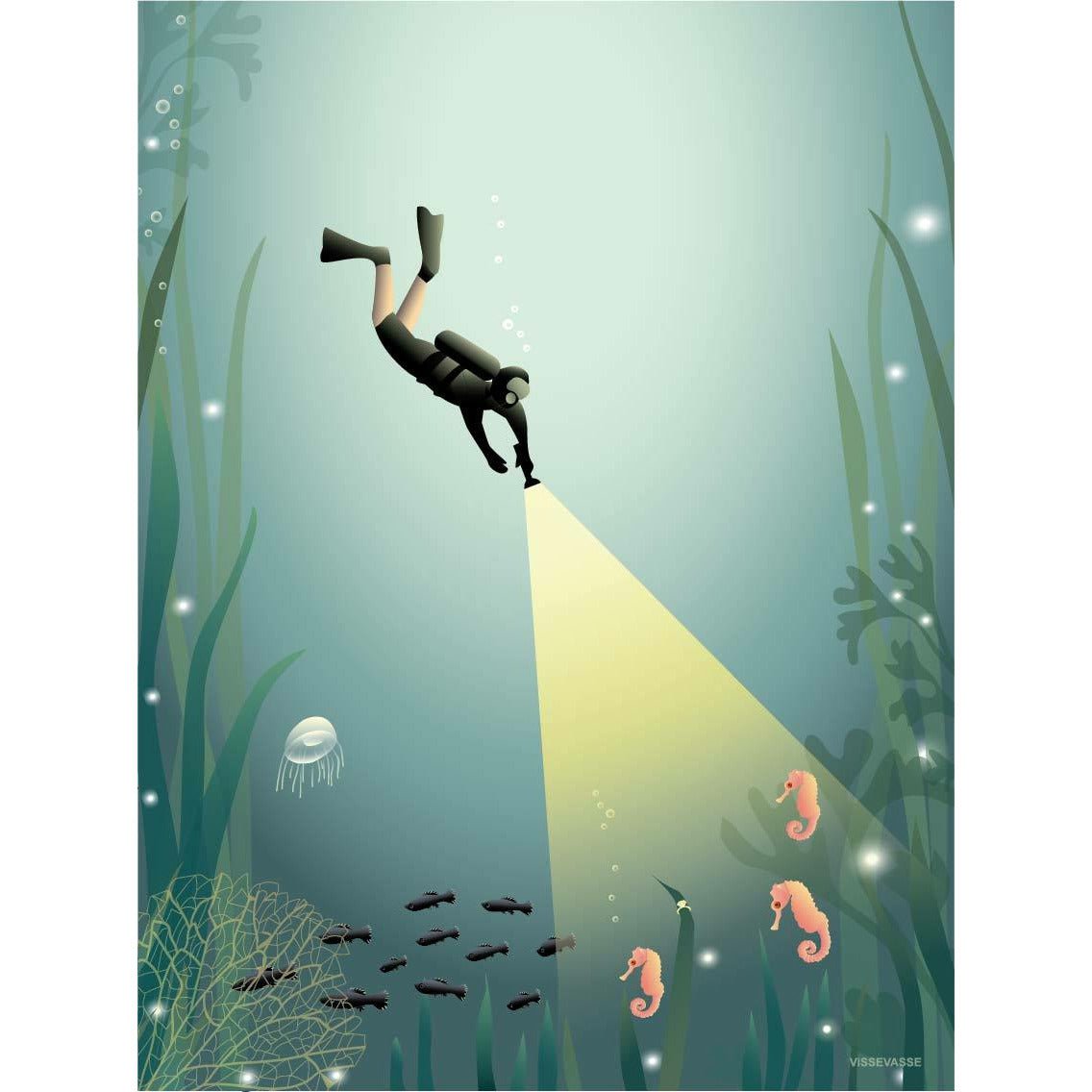 [product_category]-Vissevasse Diver Poster, 30 X40 Cm-Vissevasse-5713138724322-F-2017-243-M-VIS-1