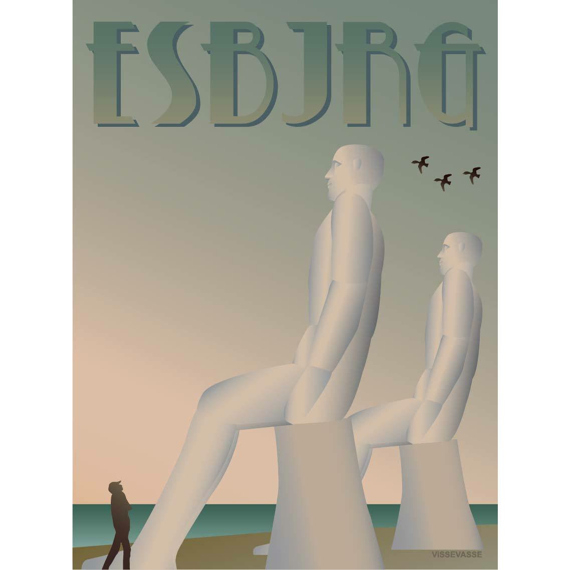 [product_category]-Vissevasse Esbjerg White Men Poster, 70 X100 Cm-Vissevasse-5713138430643-F-2014-306-XL-VIS-1