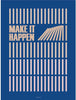 Vissevasse Make It Happen Plakat, Blå, 15X21 Cm