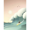 Vissevasse Surfer Plakat, 50x70 cm