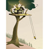 Vissevasse Tree House Plakat, 30x40 cm