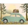 Vissevasse VW Beetle Green Plakat, 30x40 cm