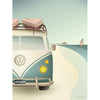 Vissevasse VW Camper Plakat, 30x40 cm