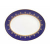 Wedgwood Anthemion Blue Ovalt Serveringsfad, B 35 Cm