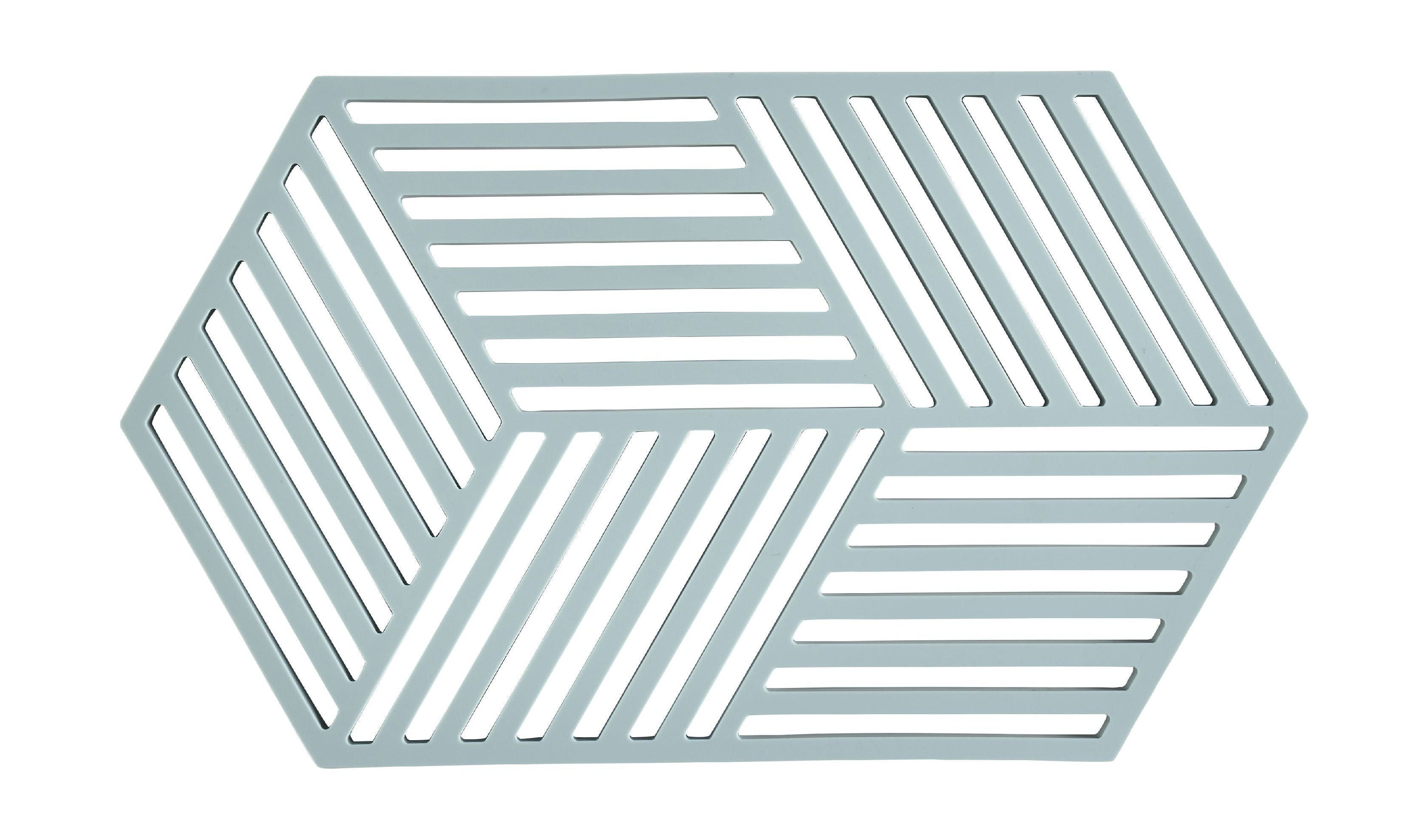 [product_category]-Zone Denmark Hexagon Trivet 24 X 14 X 0,9 Cm, Fog Blue-Zone Denmark-5722000316152-31615-ZON-1