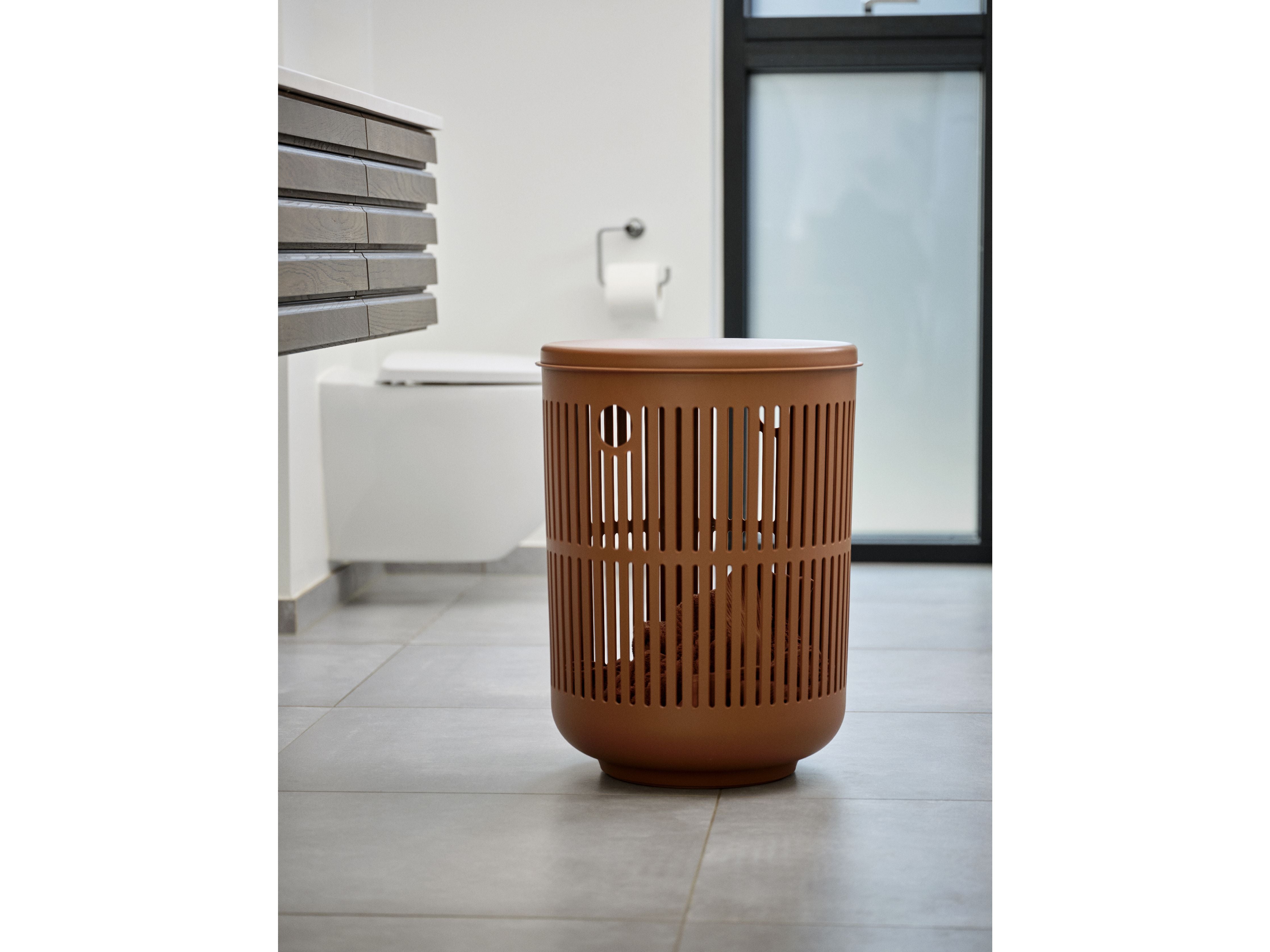 [product_category]-Zone Denmark Ume Laundry Basket 60 Liter, Terracotta-Zone Denmark-5722000315490-31549-ZON-7