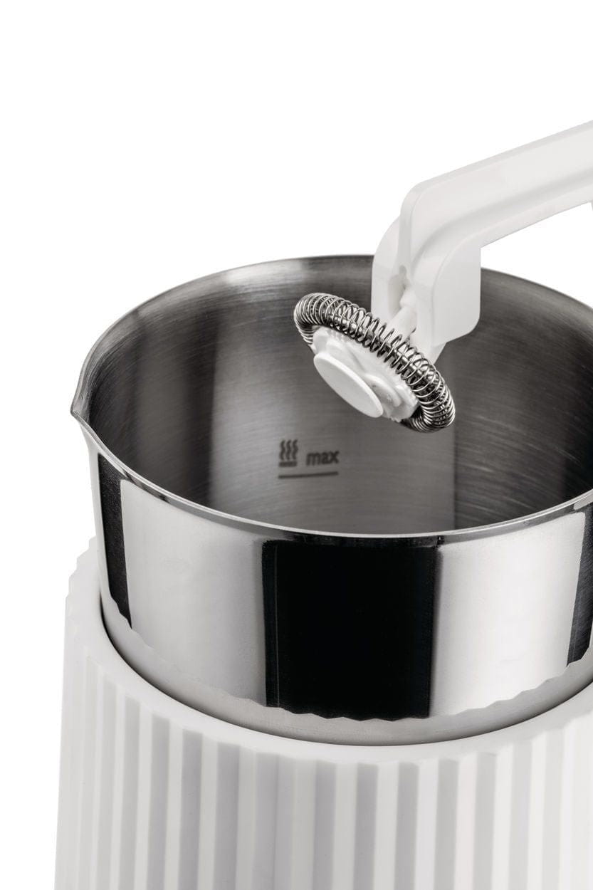 Alessi Plissé Pulcina Elektrisk Mælkeskummer 350 ml, Hvid-Alessi-8003299468515-MDL13 W-ALE-Allbuy