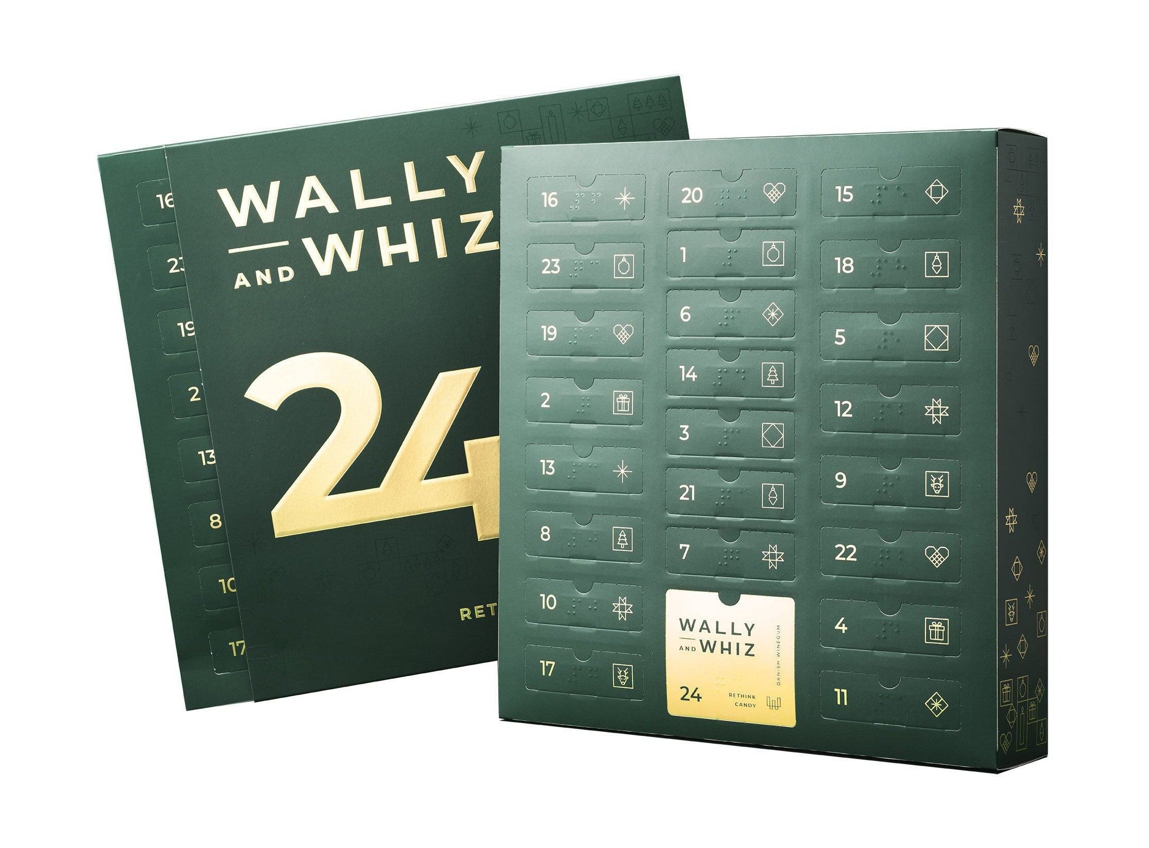 Wally og Whiz Green Standard Christmas Calendar 2023 393G