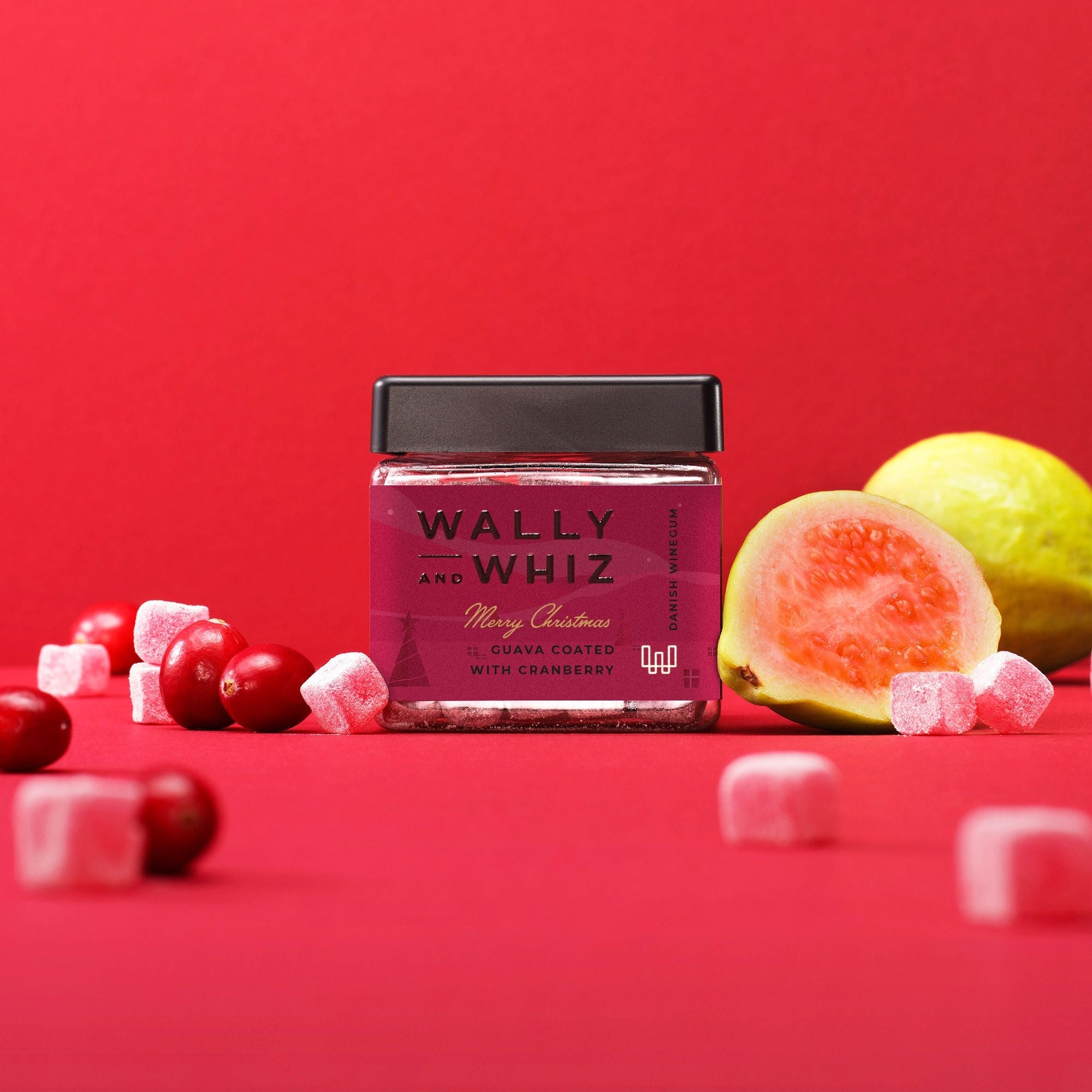 Wally og whiz lille terning, guava med tranebær 140g 