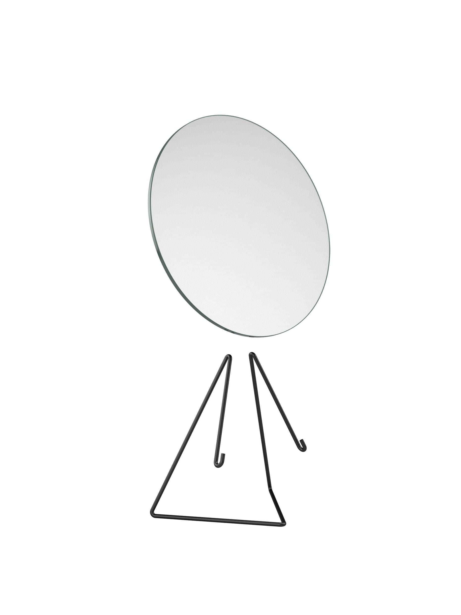 Moebe Standing Mirror Spejl Ø30 Cm, Sort